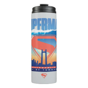 Superman Metropolis Skyline Thermosbecher
