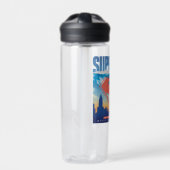 Superman Metropolis Skyline Trinkflasche (Vorderseite)