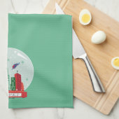 Superman Metropolis Snow Globe Grafik Geschirrtuch (Viertel Falte)