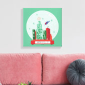 Superman Metropolis Snow Globe Grafik Leinwanddruck (Insitu (Wohnzimmer))