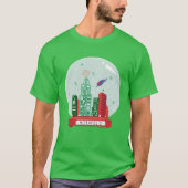 Superman Metropolis Snow Globe Grafik T-Shirt (Vorderseite)