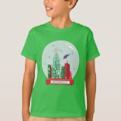Superman Metropolis Snow Globe Grafik T-Shirt (Vorderseite)