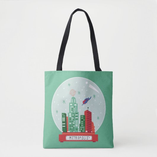 Superman Metropolis Snow Globe Grafik Tasche (Vorderseite)