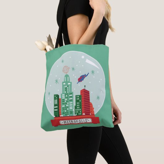 Superman Metropolis Snow Globe Grafik Tasche (Von Nahem)