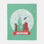 Superman Metropolis Snow Globe Graphic Fleecedecke (Vorderseite)