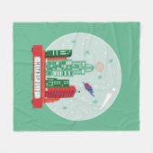 Superman Metropolis Snow Globe Graphic Fleecedecke (Vorderseite (Horizontal))