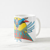 Superman mit Briefen Kaffeetasse (VorderseiteRechts)