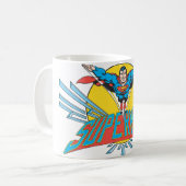Superman mit Briefen Kaffeetasse (Vorderseite Links)