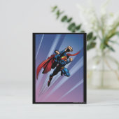Superman mit Lichtstreifen Postkarte (Stehend Vorderseite)