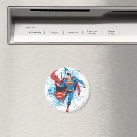 Superman mit Logo Magnet (In Situ (Geschirrspüler))