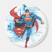 Superman mit Logo Magnet (Vorne)