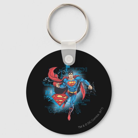 Superman mit Logo Schlüsselanhänger (Vorderseite)