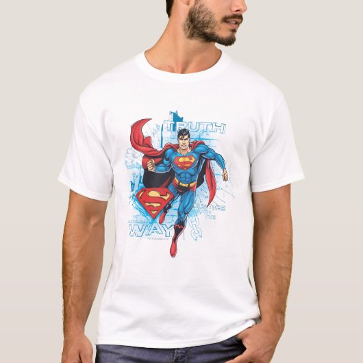 Superman mit Logo T-Shirt (Vorderseite)