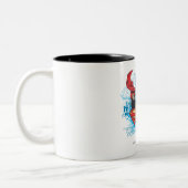 Superman mit Logo Zweifarbige Tasse (Links)