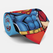 Superman mit US-Flagge Krawatte (Gerollt)