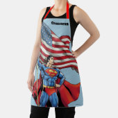 Superman mit US-Flagge Schürze (InSitu)