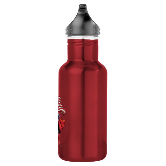 Superman mit US-Flagge Trinkflasche (Rechts)