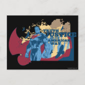 Superman mit Vögeln Postkarte (Vorderseite)