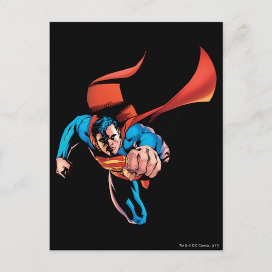 Superman moving forward postkarte (Vorderseite)