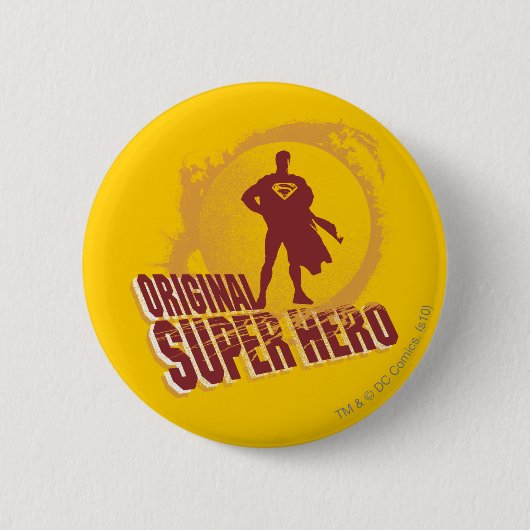 Superman Original Super Hero Button (Vorderseite)