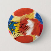 Superman Painted Logo Button (Vorderseite)