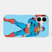 Superman Posing 2 iPhone 16 Hülle (Rückseite (Horizontal))