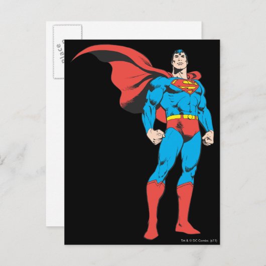 Superman Posing 3 Postkarte (Vorne/Hinten)