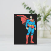 Superman Posing 3 Postkarte (Stehend Vorderseite)