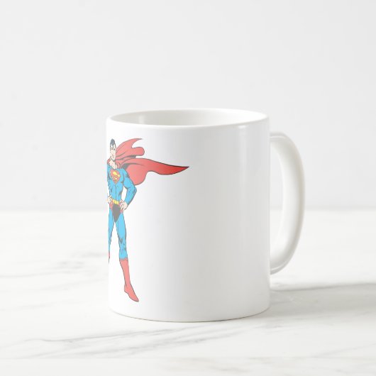 Superman Posing Kaffeetasse (VorderseiteRechts)
