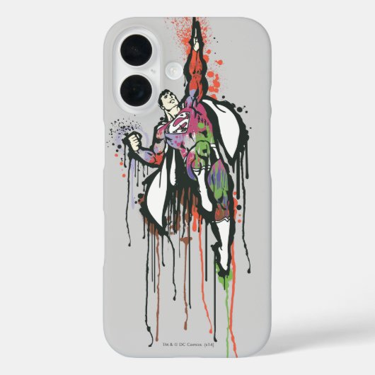 Superman - Poster der gefleckten Unschuld Case-Mate iPhone Hülle (Rückseite)