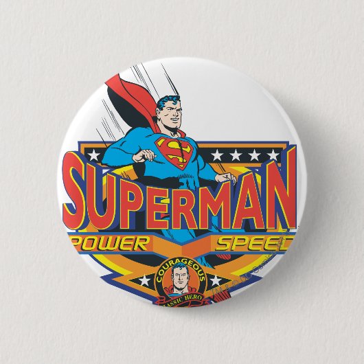 Superman - Power, Geschwindigkeit Button (Vorderseite)