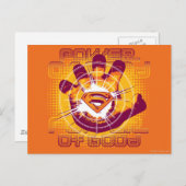 Superman-Power Postkarte (Vorne/Hinten)