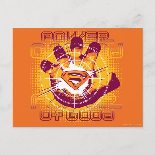 Superman-Power Postkarte (Vorderseite)