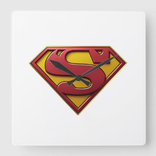 Superman Quadratische Wanduhr