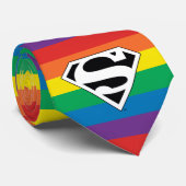 Superman Rainbow-Logo Krawatte (Gerollt)