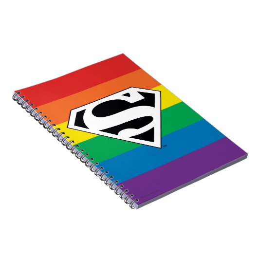 Superman Rainbow-Logo Notizblock (Rechte Seite)