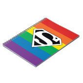 Superman Rainbow-Logo Notizblock (Linke Seite)