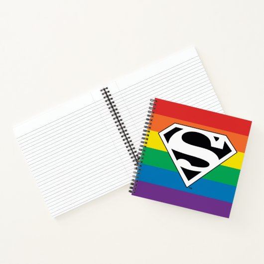 Superman Rainbow-Logo Notizblock (Innenseite)
