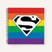 Superman Rainbow-Logo Notizblock (Vorderseite)