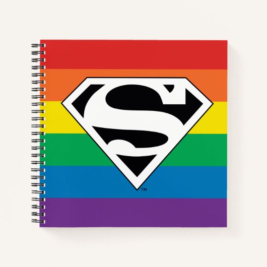 Superman Rainbow-Logo Notizblock (Vorderseite)