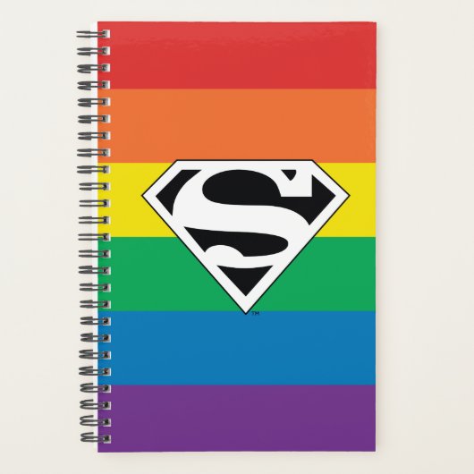 Superman Rainbow-Logo Planer (Vorderseite)