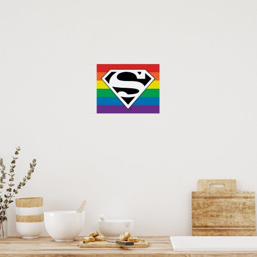 Superman Rainbow Logo Poster (Küche)