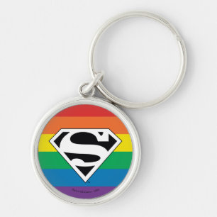 Superman Rainbow Logo Schlüsselanhänger