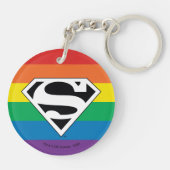 Superman Rainbow-Logo Schlüsselanhänger (Rückseite)