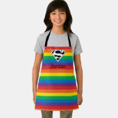 Superman Rainbow-Logo Schürze (Insitu)