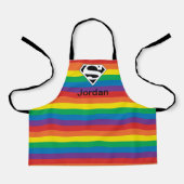 Superman Rainbow-Logo Schürze (Vorderseite)