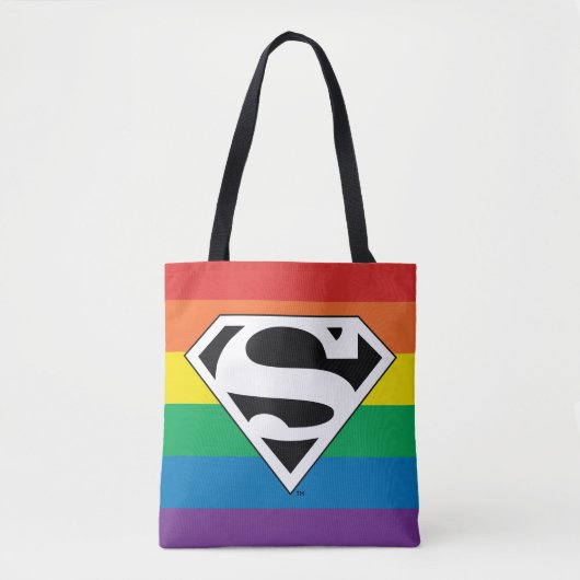 Superman Rainbow-Logo Tasche (Vorderseite)
