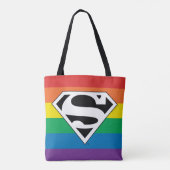 Superman Rainbow-Logo Tasche (Rückseite)