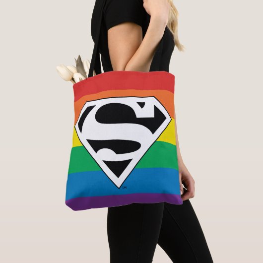 Superman Rainbow-Logo Tasche (Von Nahem)