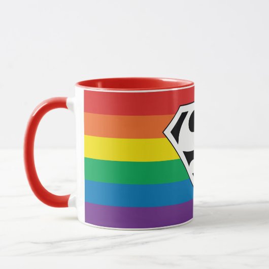 Superman Rainbow-Logo Tasse (Links)